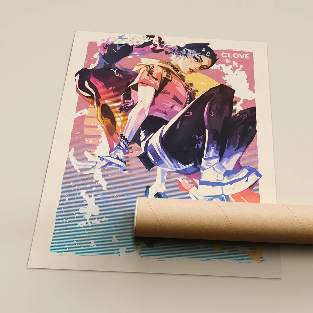 Clove Valorant Poster: Premium Valorant Clove Print Art
