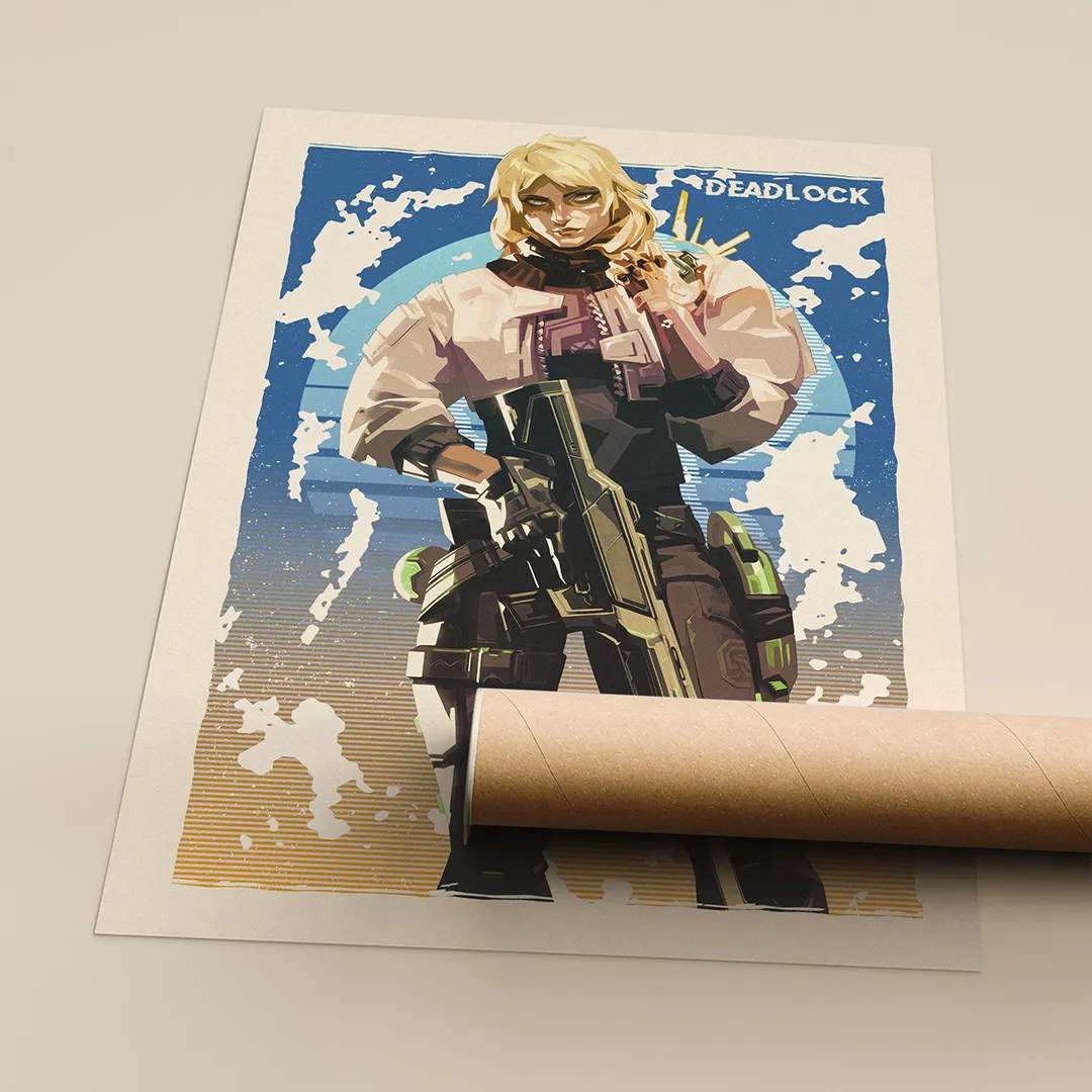 Deadlock Valorant Poster – Fan Art Print for Gaming Rooms
