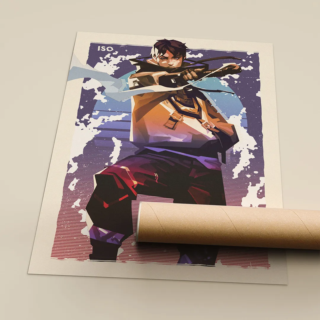 Iso Valorant Poster – Iso Wall Art for Gamer Room Decor