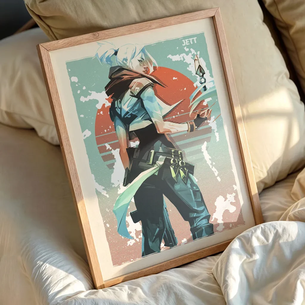 Jett Valorant Poster Frame