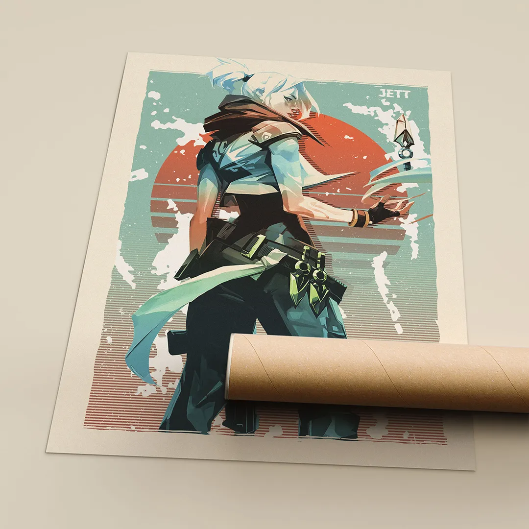 Jett Valorant Poster