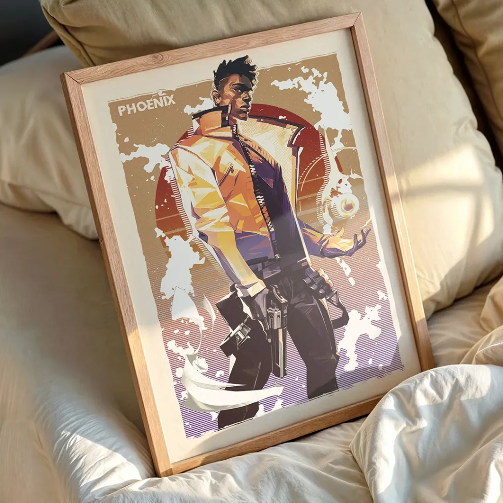 Phoenix Valorant Poster Frame