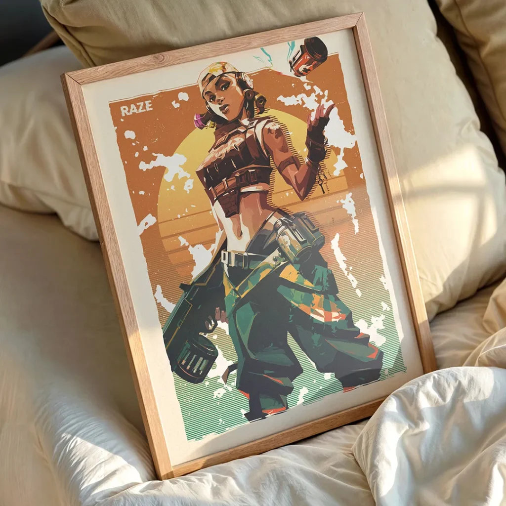 Raze Valorant Poster Frame