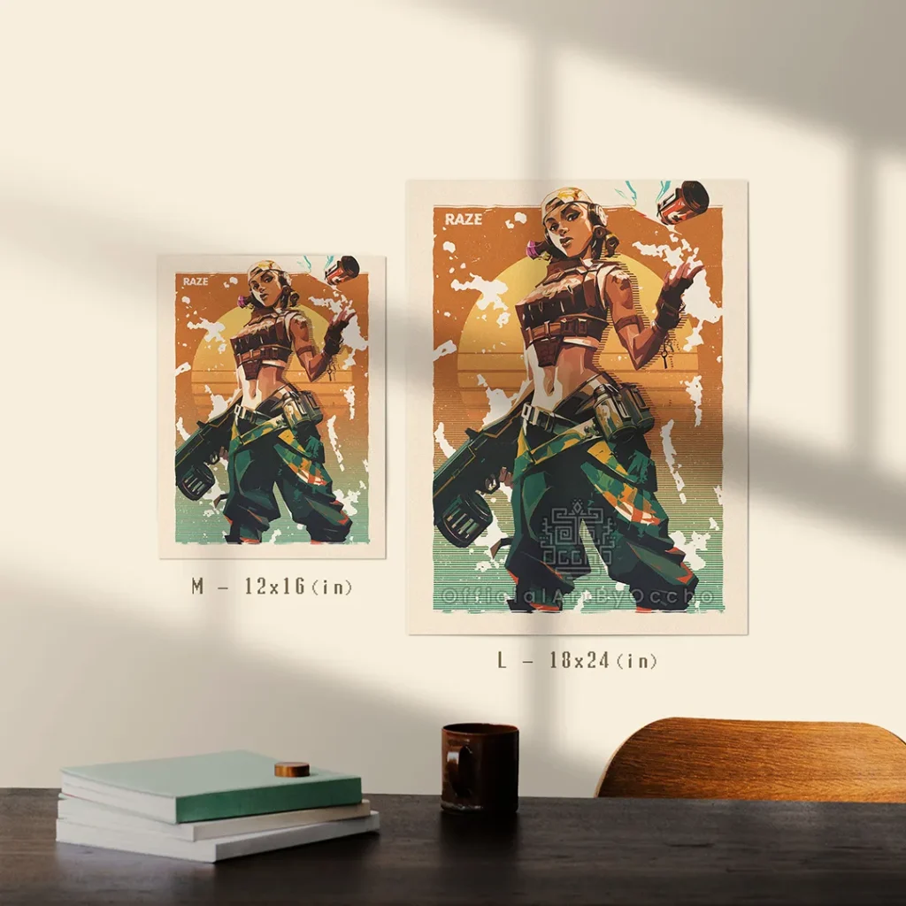 Raze Valorant Poster Size