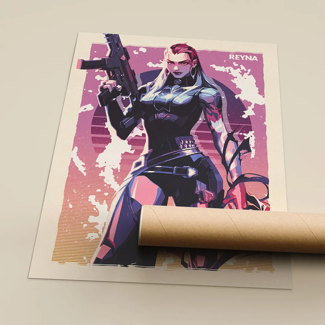 Reyna Valorant Art Print – Stunning Reyna Wall Art for Gamers